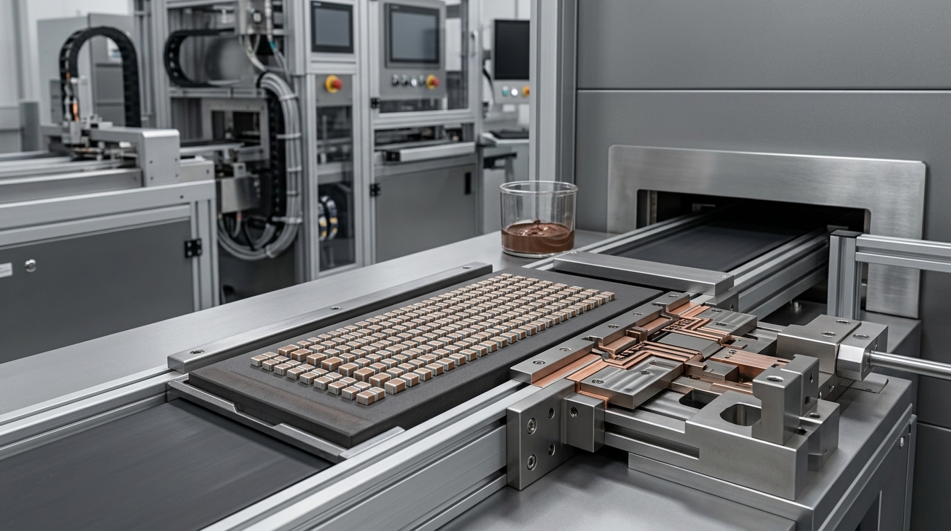Conductive metal paste printing for electronic components